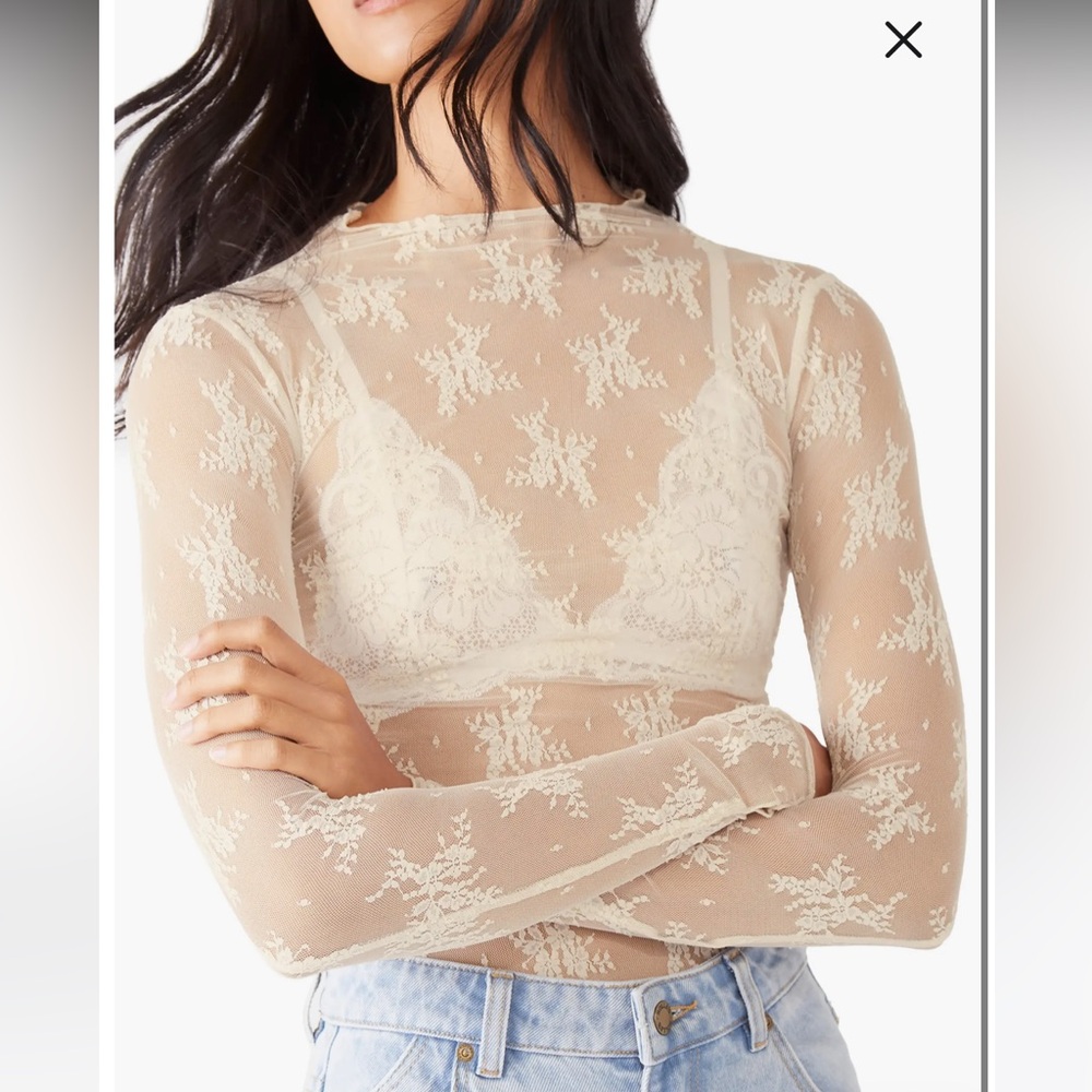 Free People Lace Top